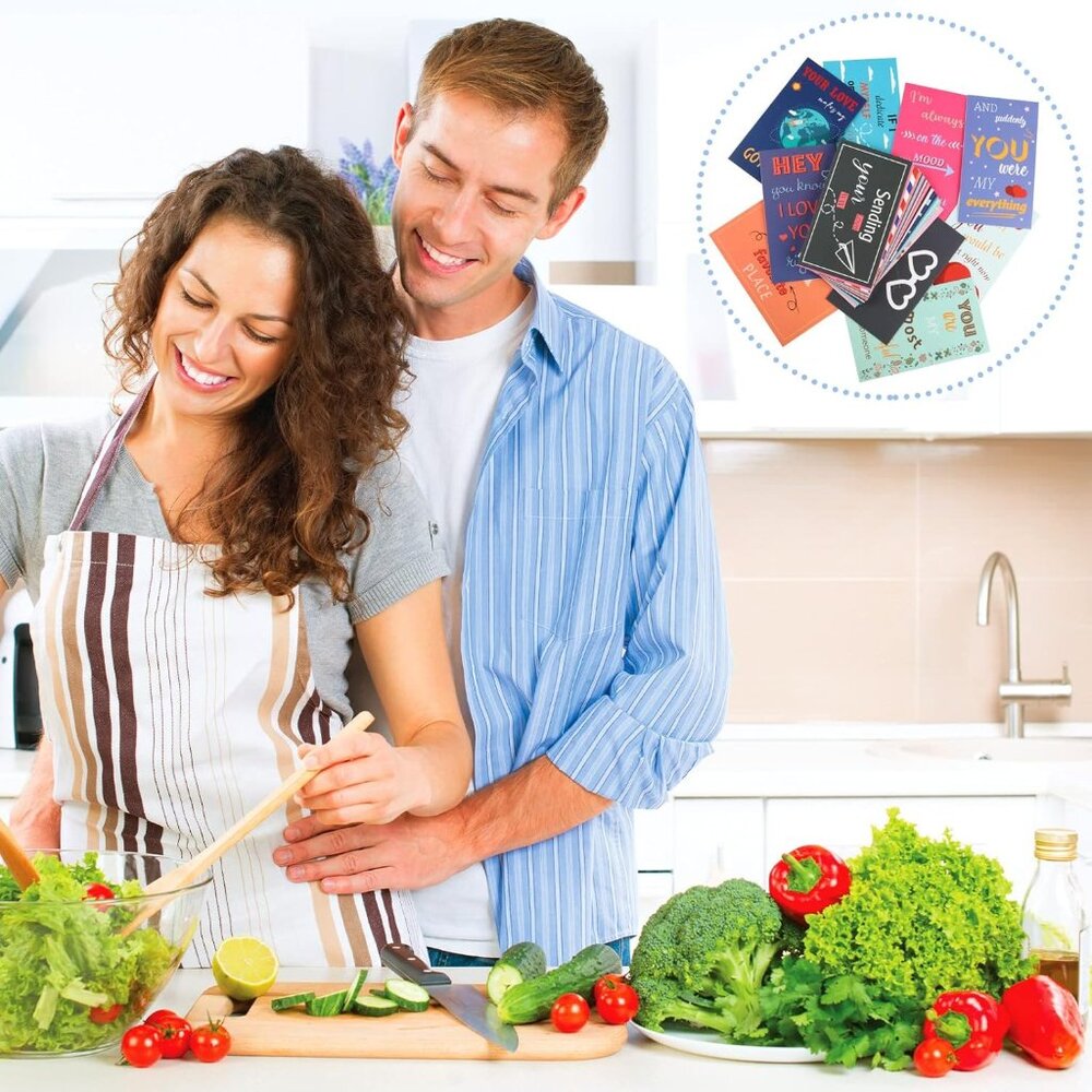 120 Pieces Love Notes for Him Her Romantic Lunch Box Notes Mini Valentine's Day - Picture 6 of 6